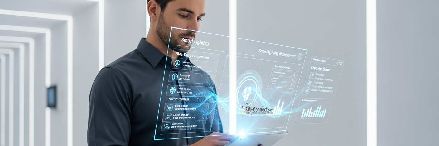 Infografik zu Betreiberpflichten für gewerbliche Beleuchtungsanlagen gemäß Arbeitsstättenrichtlinien und Sicherheitsvorschriften